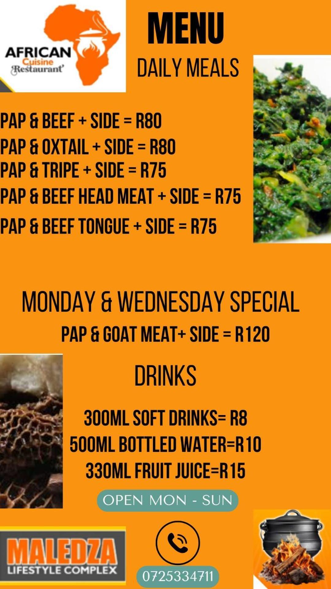 African Cuisine Restaurant Bed & Breakfast Giyani Bagian luar foto